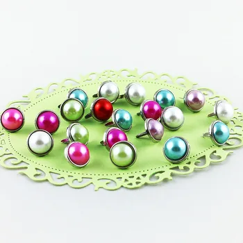 12mm pearl dekoratif renkli başlı/hediye/fotoğraf albümü DİY süslemeler 100pcs/lot kapakları kaplama