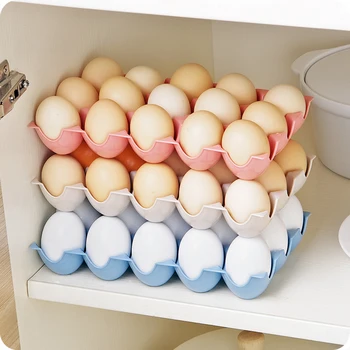 15 Izgara Yumurta Saklama Kutusu Buzdolabı Anti Kırık Yumurta Kutusu mutfak depolama koyulabilir 2018 Yeni Satış Yiyecek Kalınlaşma