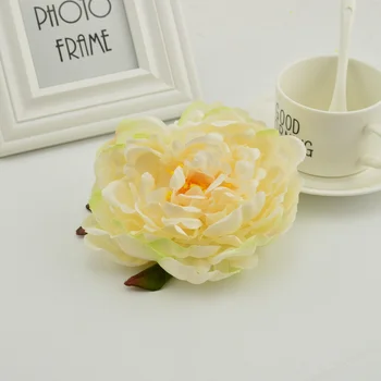 15cm Yapay çiçekler ucuz dekorasyon için düğün ponponlu erkek Şapka diy Gelin başı çiçek ipek şakayık nakış