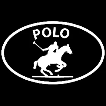 16*16 CM Polo ATI Spor Oval Araba Pencere Etiket Çıkartmaları C8 Siyah Şerit 0175 Araba Şekillendirme Aksesuarları Motosiklet-