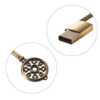 16 GB Ambalajı İle Moveski UV-P10 Flash Bellek USB Metal Anahtar Şeklinde su Geçirmez USB Flash Disk flash Sürücü Şirin Hediye