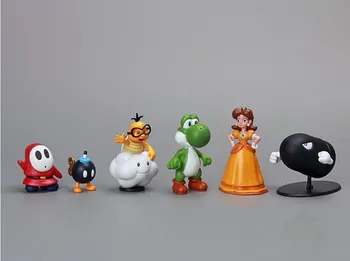 18 adet / Süper Marie plastik şekil oyuncaklar cm 3-7 kaliteli Koleksiyonu modeli Süslemek aksiyon figürü süsler Hediye seti