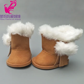 18 inç Amerikan Kız zapf bebek doğmuş bebek kış mini ayakkabı çocuklar küçük hediye için Bot ayakkabı Dollswoolen