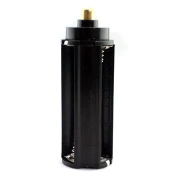 18650 el Feneri Torch için toptan güçlü Plastik Metal 3x AAA Pil Tutucu Kutusu Kasa Tipi Silindir Siyah