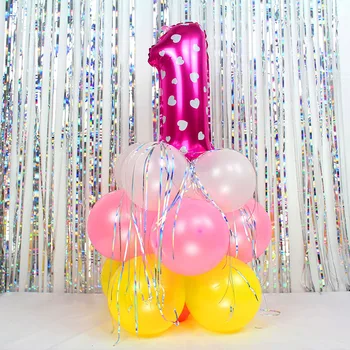 1set cm 16inch sayı sütun balon, sütun balon bebek doğum günü parti malzemeleri balon masa süsleme topları lateks