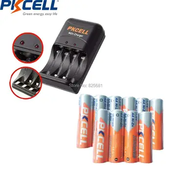 2-4 adet AA/AAA batetry için Nİ 2250 10 adet NİZN pil AA-2500mWh 1.6 v Şarj Edilebilir Pil-Şarj Cihazı ZN 8186 ABD/AB Tak