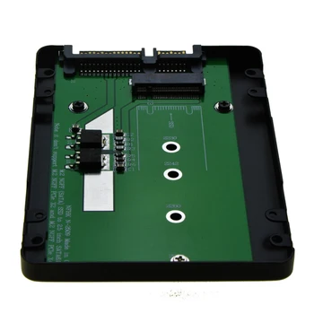 2.5 SATA kata için B+M tuşuna M. 2 SATA SSD kasa Yuva 2 NGFF SSD ile 22Pin SATA 3.0 Metal kasa dönüştürmek kart adaptörü