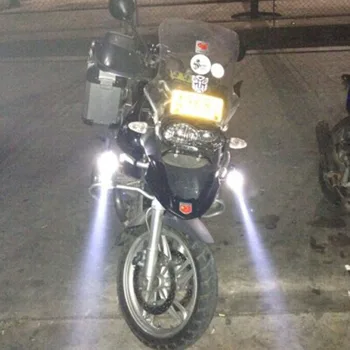 2 ADET M3 U5 motosiklet Farlar projektör yedek lamba parlak farlar motoru tutuyor aksesuarlar moto head spot sis ışık led
