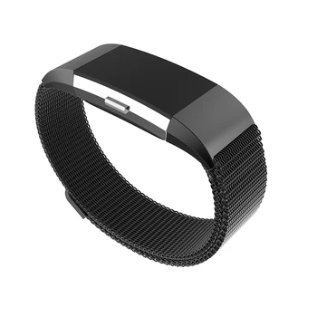 2 Bileklik Fitbit Hızlı Şarj için LAOKE Manyetik Milanese Paslanmaz Çelik kordonlu saat-2 Fitbit Şarj İçin Kayış Bilezik ser