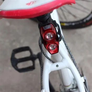 2 Bisiklete binme Gece Süper Parlak Kırmızı Plastik Arka Kuyruk Işık Bisiklet Güvenlik Lambası Bisiklet Aksesuarları DropShipping ve Toptan LED