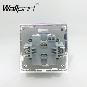 2 Düğme 110 Wallpad Geçiş Perde-250V Beyaz Lüks Cam Avrupa Tarzı Pençeleri ile Arka Perde Pencere Kör Sıfırlama Anahtarı AB