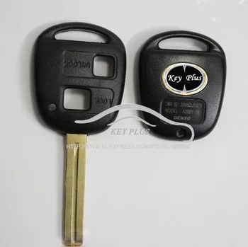 2 Düğme TOY48 46mm Uzun Bıçak FOB Anahtar Boşluklar Dava İle Toyota İçin anahtar Kabuk, Uzaktan Kumanda