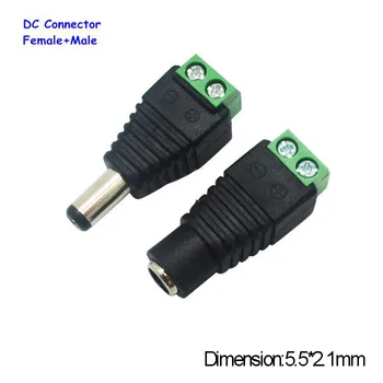 2 ücretsiz Nakliye Kadın Hızlı Teslimat+LED Şeritler Sahibi Erkek İçin DC Konnektör Seti