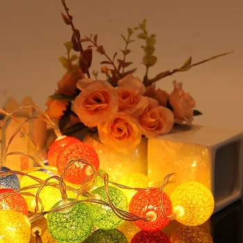 20 2.3 m Pamuk Dize Işıkları Noel Aşıklar Düğün Yatak Odası Dekorasyonu Peri Lamba Noel T2 Toptan Malzeme LED