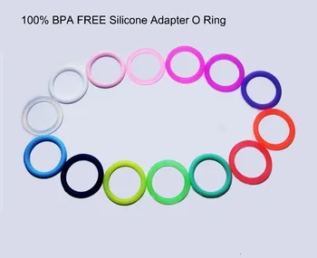 200 adet BPA Ücretsiz Silikon Emzik Yüzük Zincir Tutucu Peçete Adaptör Kukla MAM O 14 Renk Halkalar
