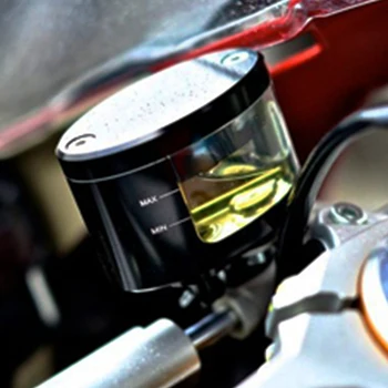 2012-20 1199 Ducati İçin yüksek kaliteli evrensel motosiklet CNC Debriyaj Fren Pompası Sıvı Deposu Petrol İstasyonu Kap/S/Renkli