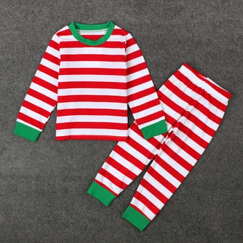 2016 Bebek Çocuklar Kızlar Noel Pijama Çocuklar Uzun Kollu Noel PİJAMA Pamuk Pijama Çocuk Sonbahar Giyim Set