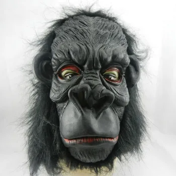 2016 Korkunç Korku Büyük Kulak Donkey Kong Goril Lateks Tam Yüz Cadılar Bayramı Yetişkin Erkek Kostümleri Parti Suppies Masquerade Sahne Maskeler