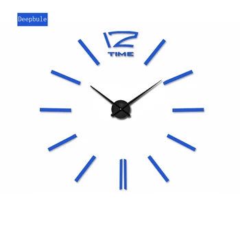 2017 dijital Duvar Saati moda 3D duvar saati Ayna DİY Duvar sticker saati iğne duvar saati modern tasarım ücretsiz kargo