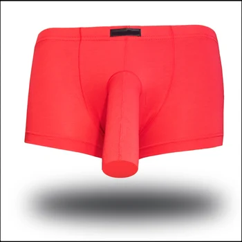 2017 Erkekler Önden Açık Delik Kalıcı Pamuk Horoz Kılıf Kılıfı iç çamaşırı Boyutu M/L/XL boxer Şort Kollu Boksörler Penis