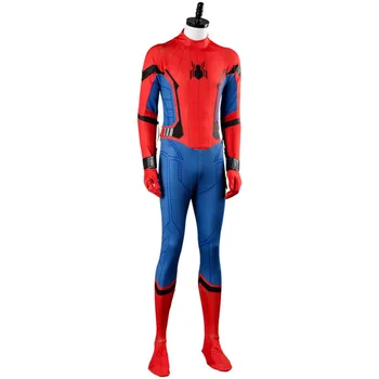 2017 Film Örümcek Adam maskesi tam seti ile Örümcek Adam İç Savaş Tulum Cosplay Kostüm Balosu