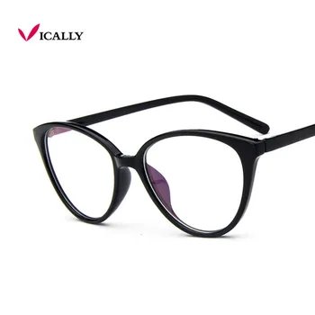 2017 Marka Moda Kadın Miyop Kedi Gözü Gözlük Çerçevesi Kedi Gözü Optik Gözlük Çerçevesi Vintage Retro Gözlük gözlük Gözlük