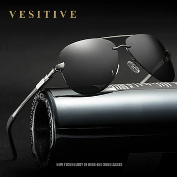 2017 Marka tasarım Aksesuar Alüminyum Alaşımlı Çerçeve Erkek Sürüş Güneş gözlüğü UV400 Gözlük ile %100 Polarize güneş Gözlüğü Erkek