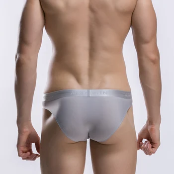 2017 seksi Erkekler Ultra-ince iç Çamaşırı Külot Buz İpek Ünlü Markaların Katı Sorunsuz Solunabilir Erkek iç Çamaşırı İç çamaşırı Erkek