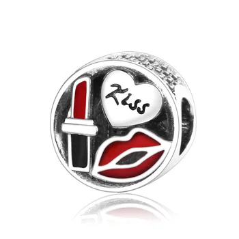 2017 Sonbahar Koleksiyonu ZİRKON Mineli Orijinal Pandora Charms Bilezik Takı 925 Gümüş Cazibe Öpücük Çekicilik Boncuklar Uygun