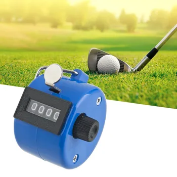 2017 Taşınabilir Dijital Krom El Tally Sayaç Manuel Sayıda Mekanik Tıkırtı Golf Mavi Toptan Perde