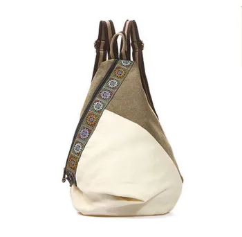 2017 Vintage Flora Nakış Kadın sırt çantaları!Sıcak işlemeli Tuval Sırt çantası En Moda Ulusal Alışveriş Tüm maç Sırt çantası-