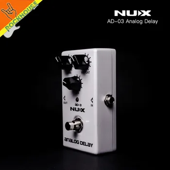 2017 Yeni NUX AD-3 Delay Gitar Efekt Pedal Analog Delay efekt Sıcak ve Yumuşak true bypass ücretsiz kargo 600ms