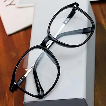 2017 Yeni Optik Çerçeveleri Vintage Retro Büyük bir Kutu Çerçeve Gözlük Erkekler, Kadınlar Vidros İçin Yuvarlak Gözlük Hiçbir Reçete opticos