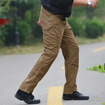 2017 YENİ İX9 taktik erkek Kargo pantolon rahat Pantolon Savaş SWAT Ordusu aktif Askeri iş Pamuk erkek Pantolon 6 renk erkek