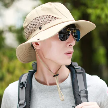 2018 Açık Kamuflaj Boonie Kova Şapka Kap Boş Dışarı Kova Şapka Kamp Balıkçılık Şapka Geniş Ağzına Güneş İle Balıkçı Şapka Camo
