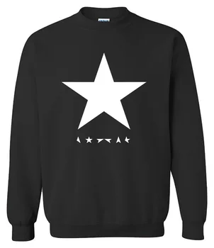 2018 bahar kış hoody David Bowie kahramanlar siyah yıldız logo moda erkek spor giyim harajuku Crossfit sweatshirt eşofman