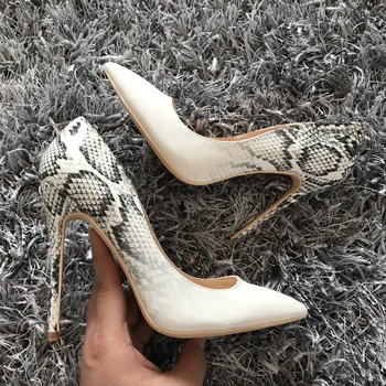 2018 Marka moda kadınlar seksi için 12CM yüksek topuk pompaları ayakkabı ayak yüksek topuklu parti düğün ayakkabı kadın sivri pompaları