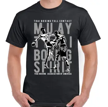 2018 Moda Sıcak Satış Muay Thai Kutusu Ruhu Mens kung fu T-Shirt Üst Tekme Karışık tişört