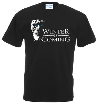 2018 Yeni Varış Erkek Moda T Shirt kış Kendi tişörtüne olun Tuvaletten Meyve Thrones Oyun T-Shirt - Geliyor