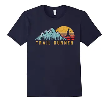 2018 Yeni Yaz Rahat Tişört İz Runner - Retro Tarzı Vintage Runnings T-Shirt