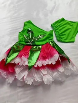 2018 yeni Çocuk Günü Çin Kostümleri Çocuklar gerçekleştirmek Vitrin Yasemin Petal Dans Giyim Sahne Performansı Giyim Elbiseler
