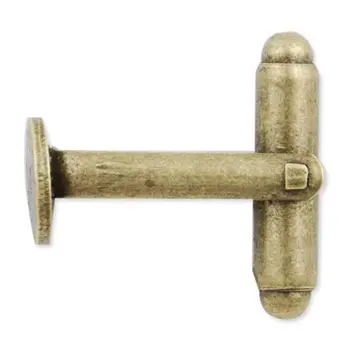 20pcs 8mm Pirinç Antik Bronz Fransız kol düğmeleri Üs kurmakla Bulgular, kol düğmeleri Aksesuar