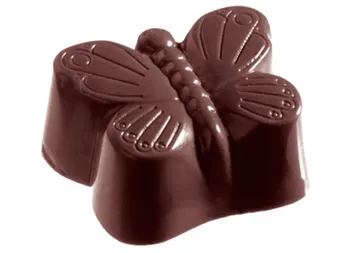 21 boşluklar kelebek Sert Polikarbonat Çikolata Kalıp PC Candy Makarna Araç Enjeksiyon PC Pasta Kalıp şeklinde