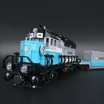 21006 Lepin Yeni 1234Pcs Orijinal Teknik Ultimate Serisi Maersk Tren Blok Tuğla Bina 10219 Eğitim Oyuncak Seti