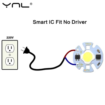 220V Lampada DİY İçin Çip LED 7W MOBİL OKUYUN Girişi Akıllı IC Sürücü Yüksek Lümen Lamba Gömme Spot LED Projektör LED