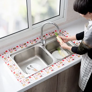 280cm/Rulo Kendinden yapışkanlı mutfak Lavabo Lavabo Su Geçirmez Çıkartmaları Anti-Emici Banyo Tuvalet Cam Sticker kirlenme