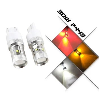 2x Yüksek Güç 30W/50W/80W CREE Chip W21W T20 7440 7443 LED Ampuller Araba Ters Işıklar Yedek Işıklar gündüz farı Beyaz/Kırmızı/Sarı Sinyal