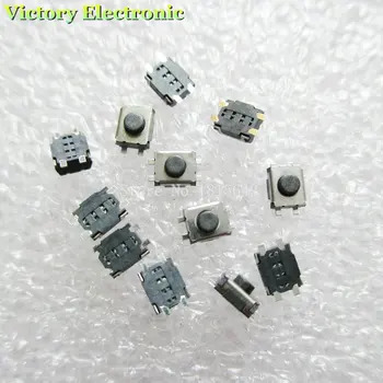 3*4 100PCS/LOT*2mm SMD Anahtarı 4 Pin Dokunmatik Mikro Switch Tact Düğme 3x4x2H Mini Düğme Anahtarları