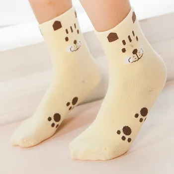 3 çift / çok Pamuklu çorap bebek erkek/kız 1-7 yıl Lovelytigerattern çocuk çorap kaliteli çoraplar