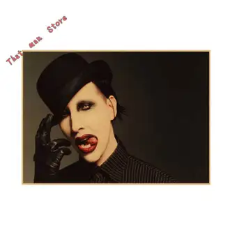 30CM 42 Marilyn Manson tiyatral vintage poster kraft kağıt dekoratif boyama Duvar sticker*